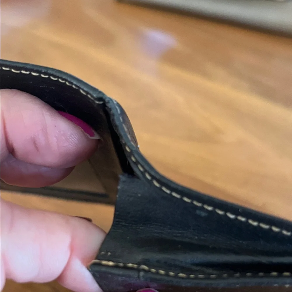Dior Black and Brown Leather Wallet